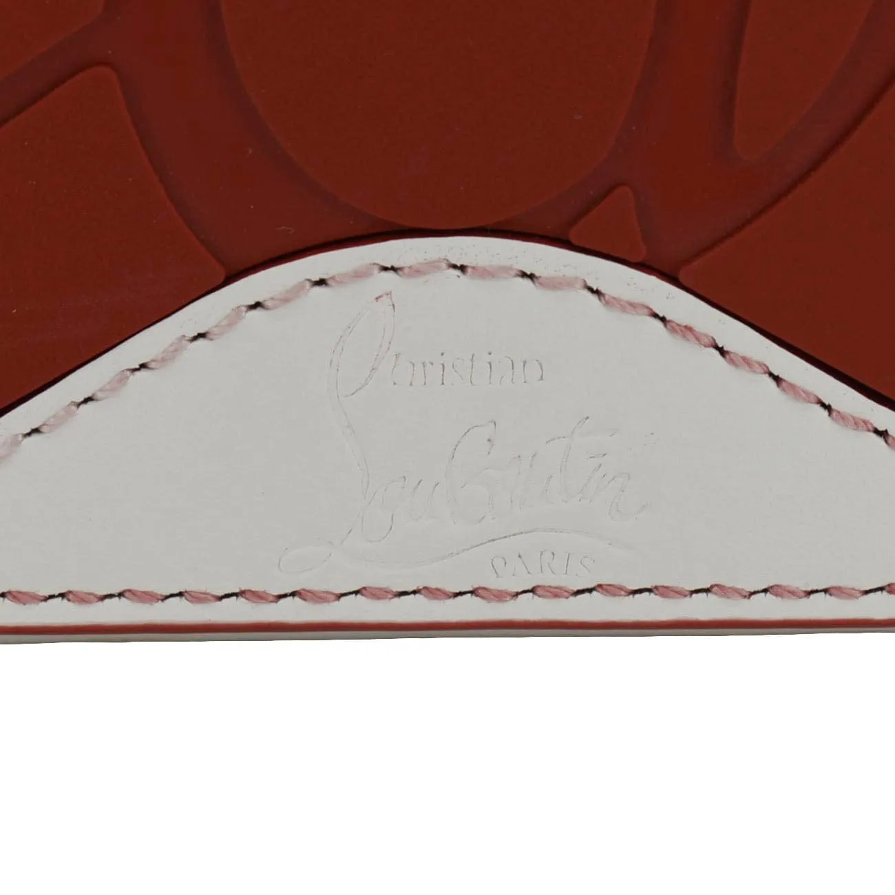 CHRISTIAN LOUBOUTIN Cabata Leather Tote Crossbody Bag White