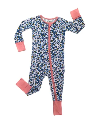 Little Sleepies Wild Leopard Convertible Romper/Sleeper